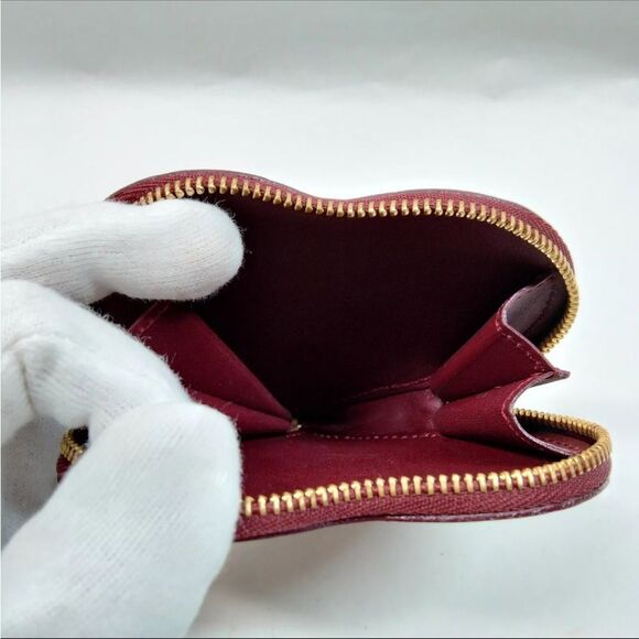 Auth Louis Vuitton Monogram Vernis Coeur Heart Coin Purse Pomme D'Amour - Picture 4 of 9